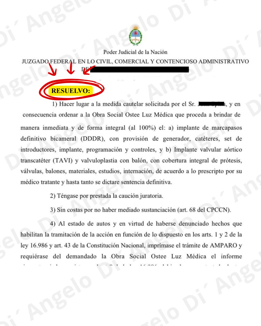Intervención quirúrgica 1